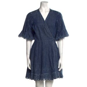 Jonathan Simkhai Denim Mini Wrap Dress Sz. M